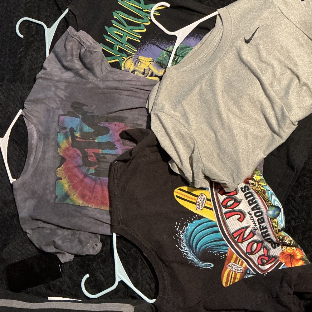 4 T shirts